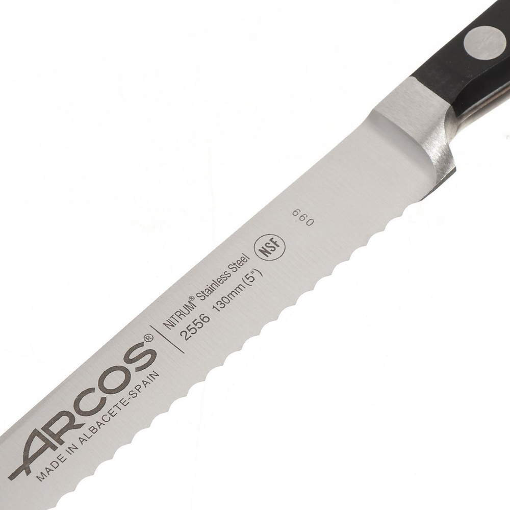 Нож кухонный Arcos, Clasica, для томатов, кован сталь, 13 см, рук пласт, 2556