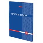 Книга канцелярская 80 л., клетка, твердая, глянцевая, блок офсет, А4 (215х295 мм), BRAUBERG, 130065
