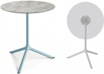 Стол ламинированный обеденный складной Scab Design Tripe Maxi Folding, голубой, каменный