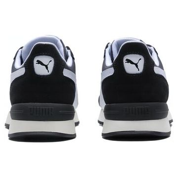 PUMA R78 Metallic Повседневная обувь Низкий топ Черно-белая панда Унисекс