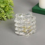 Подсвечник «Куб» 7*6 см, Белый