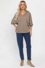 Джемпер трикотажный Джорджина (кофе с молоком) Б14245-12М LT Collection