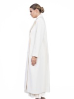 Женское кашемировое двубортное пальто с английским воротником