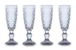 Набор бокалов для шампанского 4шт 150мл WD Lifestyle Dubai голубой