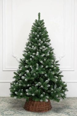 Искусственная елка Звездная заснеженная 120 см., мягкая хвоя, ЕлкиТорг (188120)