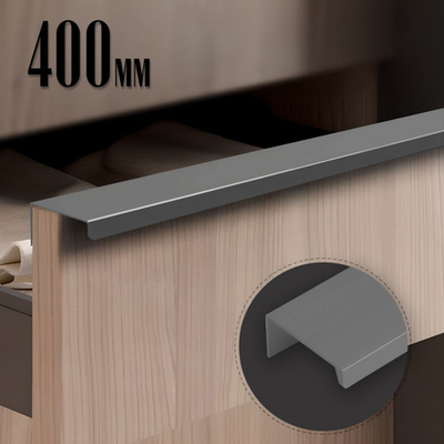 Ручка CAPPIO RT001, L=400 мм, м/о 256 мм, цвет графит 9617976