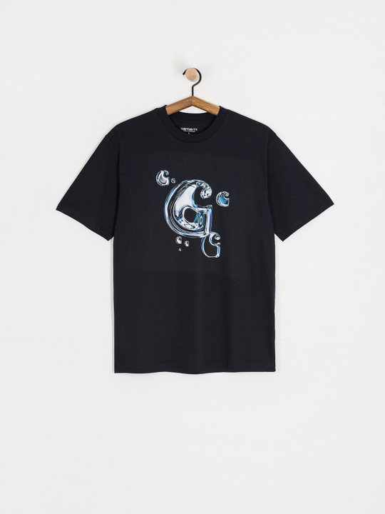 Футболка Carhartt WIP Solar Chrome C-Logo темно-синяя