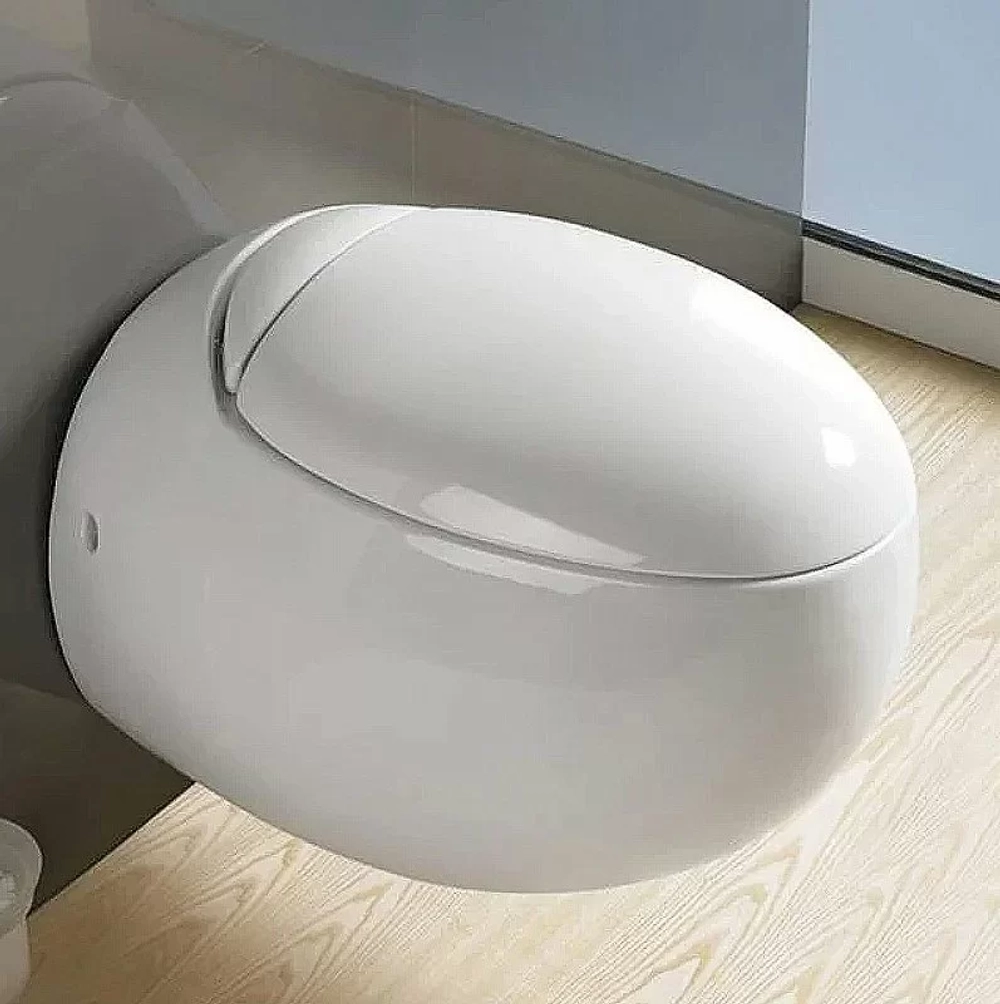 Унитаз подвесной WeltWasser AMBERG 350 + JECKENBACH 004 GL-WT + AMBERG RD-CR белый глянцевый, безободковый, с крышкой микролифт, с инсталляцией и кнопкой хром глянцевый