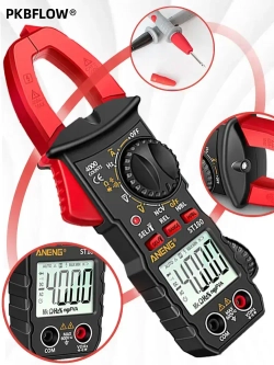 PKBFLOW Мультиметр и тестер цифровой, токовые клещи, Строительный/измерительный инструмент для ремонта и проводки.клещевой амперметр.С щупами