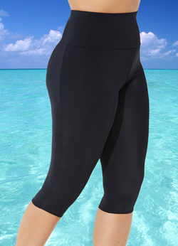 Капри купальные 17133 черные (часть костюма)