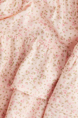 H&M Платье с плиссированными деталями, розовый