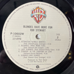 Винтажная виниловая пластинка LP Rod Stewart Blondes Have More Fun (Japan 1978) (Obi) Da Ya Think I'm Sexy?