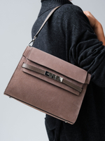 Замшевая сумка Rachel DBR 31361 капучино