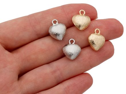 Кулон Фактурное Сердце, 14,5мм