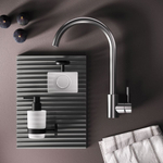 Смеситель для кухни с С-изливом, сатин AM.PM X-Joy S F85B07111