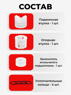 Ремкомплект рулевой рейки для ЭУР Toyota PRIUS (III-IV) (2009-2020) (R-2)