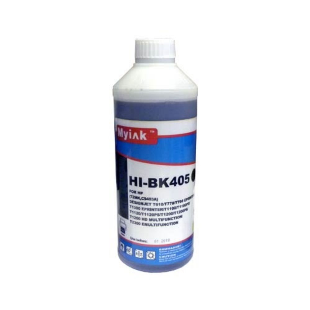 Чернила MyInk HI-BK405 EverBrite™ для HP 72/10/11/82/88/727/764 (1л, Pigment) Matte black