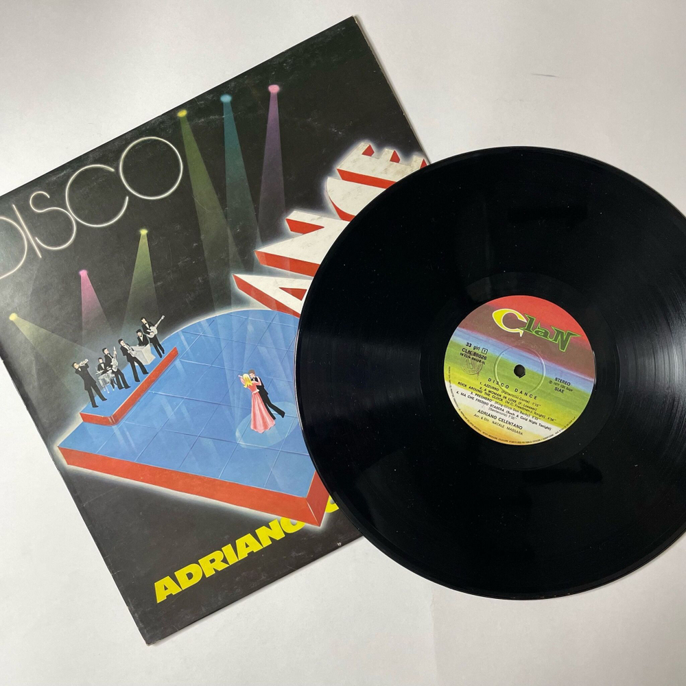 Винтажная виниловая пластинка LP Adriano Celentano Адриано Челентано Disco Dance (Italy 1977) Azzurro