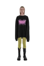 Купить Лонгслив Indigo Stuff Pink Metal черный Лонгслив Indigo Stuff Pink Metal черный