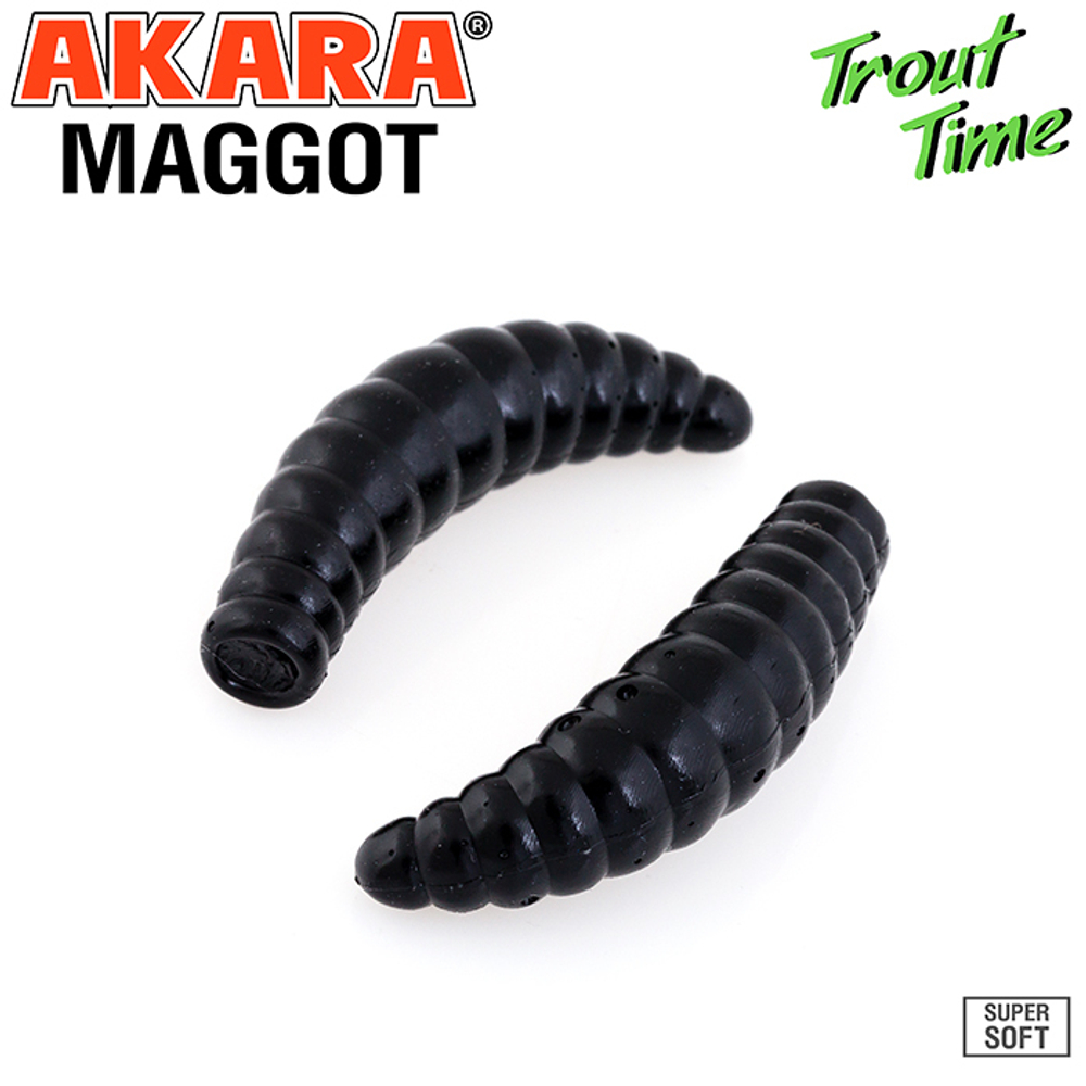 Силиконовая приманка Akara Trout Time MAGGOT 1,3 Cheese 422 (12 шт,)