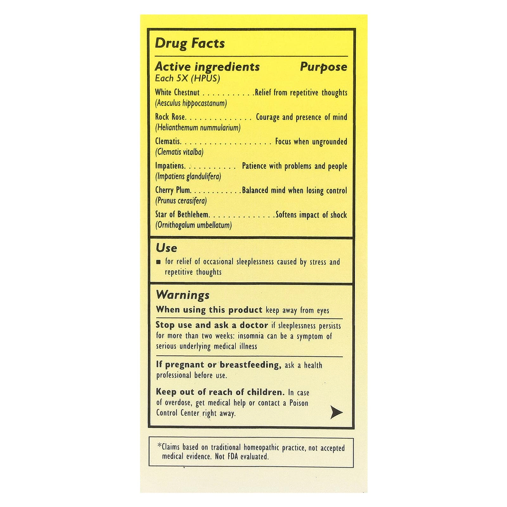 Bach, Rescue Sleep®, спрей, 20 мл (0,7 жидк. Унции)