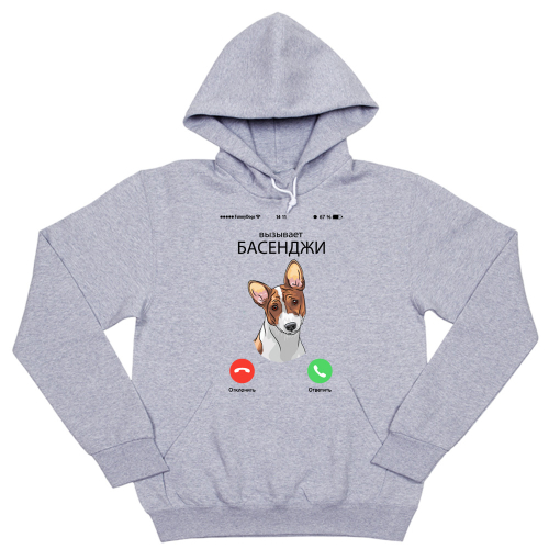 Толстовка "Басенджи вызывает"