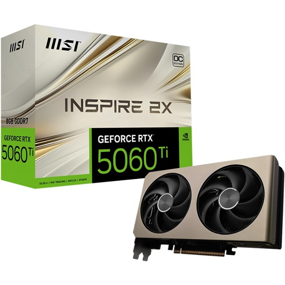 Видеокарта MSI GeForce RTX 5060 Ti INSPIRE 2X OC 8GB (G506T-8I2C)
