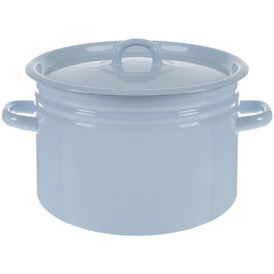Кастрюля эмалированная 7,5л голубая 20-1620Н