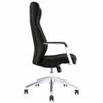 Кресло BRABIX PREMIUM "Viking EX-759", синхромеханизм, алюминий, натуральная кожа, черное, 532933