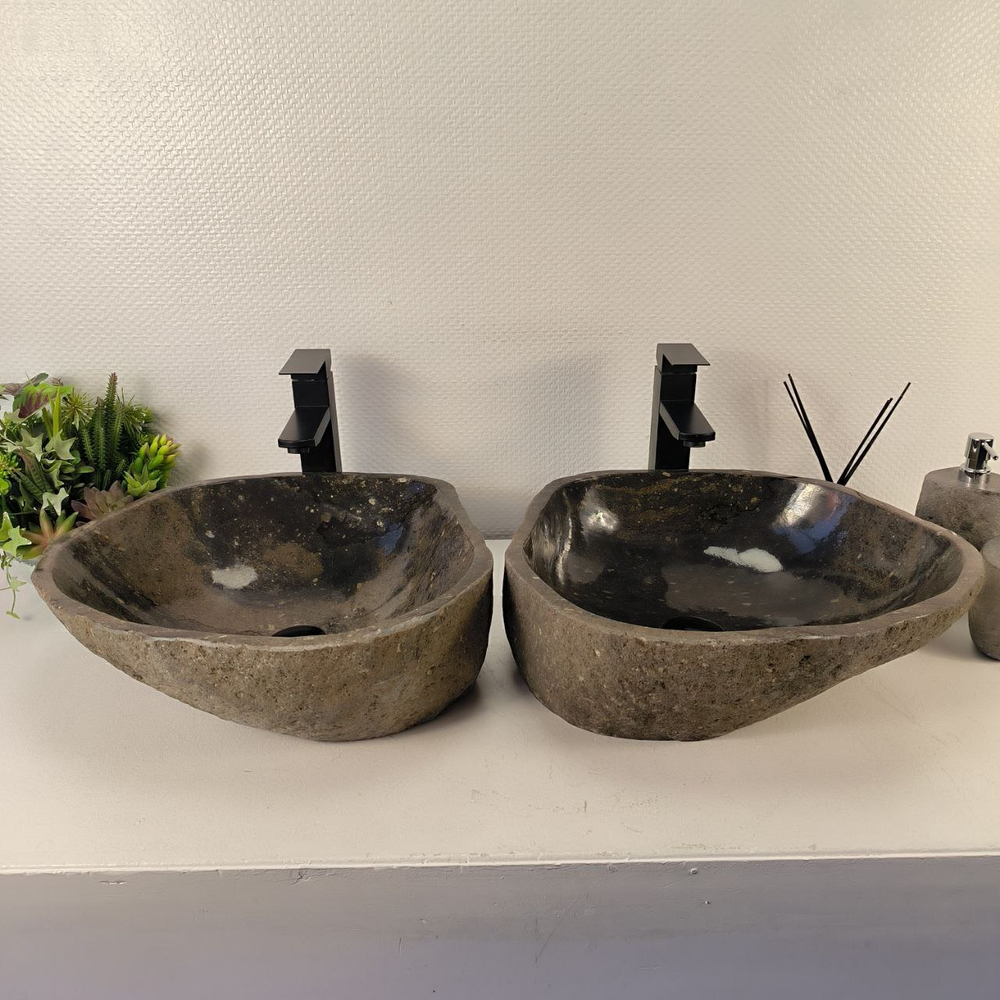 Раковина из речного камня ПАРА! RS-65477 47*40*15 0865