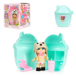 Куколка OLY в шапочке-ушанке в поильнике. Девочка 8см, арт.3380-3 (Bondibon)