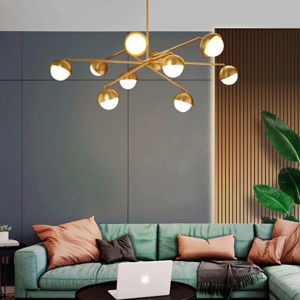 Люстра На Штанге Kendall L10 Black Gold By Imperiumloft