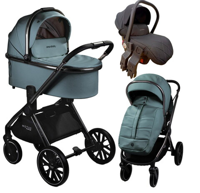 Детская коляска AmaroBaby Motus Premium Ecco 3 в 1 лагуна