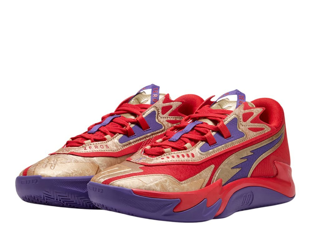 Баскетбольные кроссовки Puma Scoot Zeros II Gold DD Red Shoes