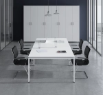 Стол криволинейный на металлокаркасе с экраном из ЛДСП МК40Х40 АВАНС (AVANCE)