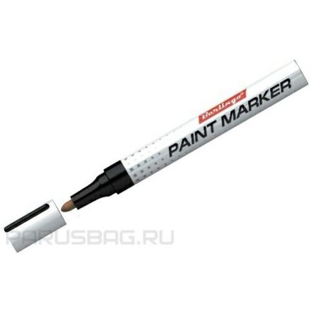 Маркер-краска, 2-4мм, черная, нитро-основа, Berlingo
