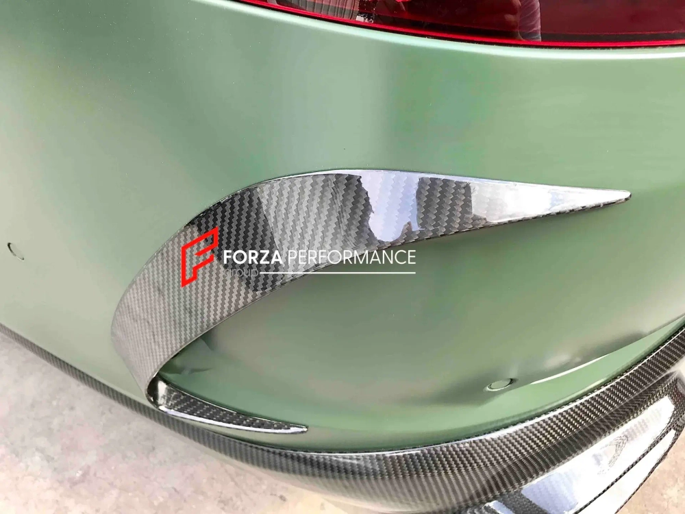 Карбоновые канарды на задний бампер для MERCEDES BENZ AMG GT X290 GT43 GT50 GT53 2019+ АМГ Мерседес Бенц