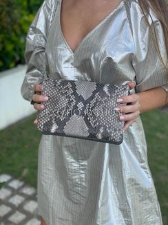 Клатч из кожи питона BG-471