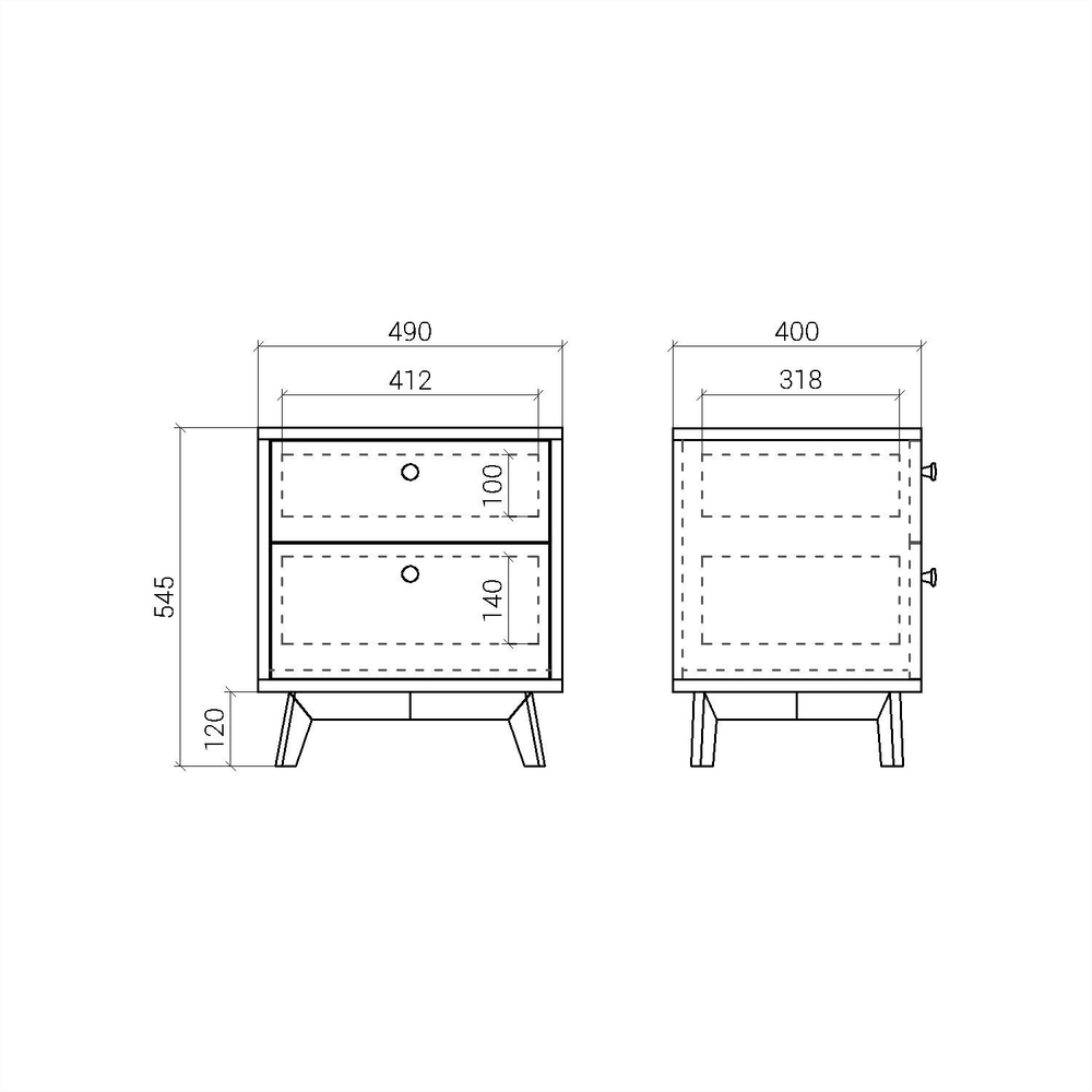 Прикроватная тумба FRAME FR009 (R)