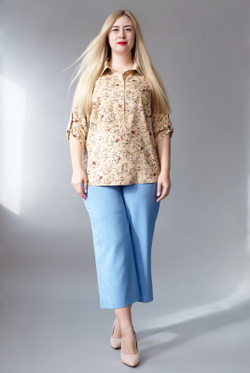 Брюки женские 3393Веа, Небесный #259На023393Веа