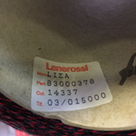 LIZA - Lanerossi; 100% меринос; 500м/100гр, 3/15; col. 14337 скрутка из двух чёрных и одной красной нити; S711