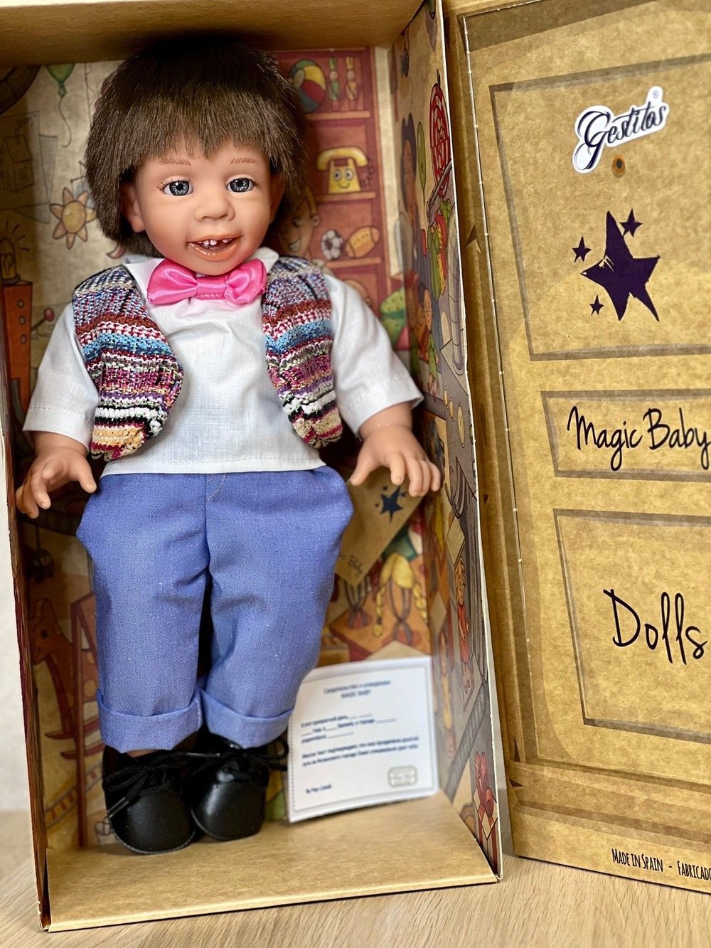 Кукла LAMAGIK мягконабивная  38см Gestito (12035)