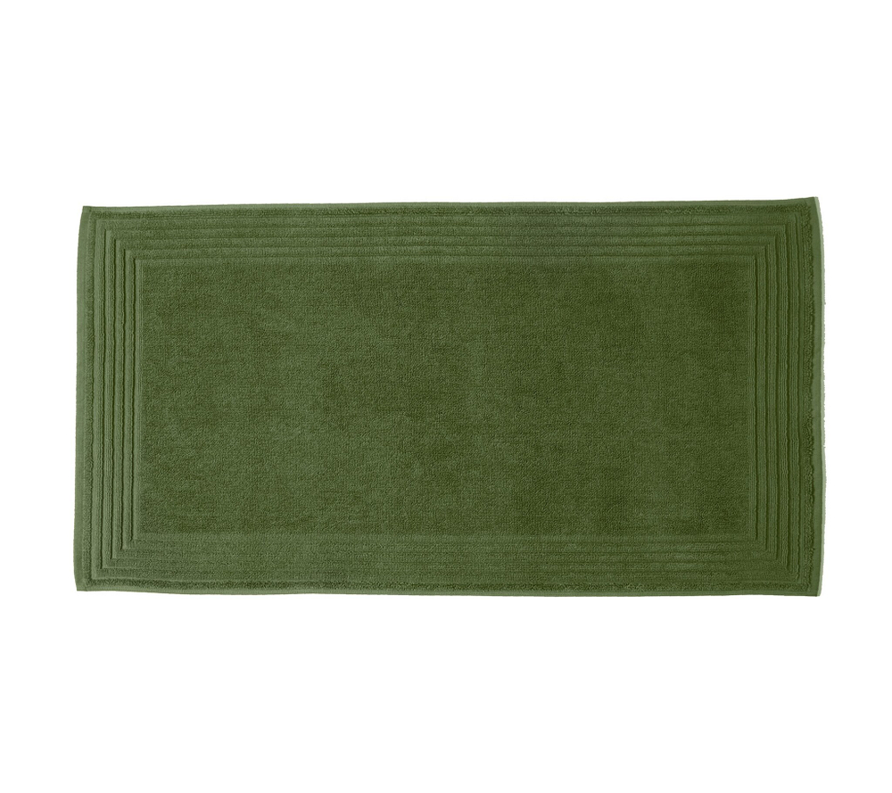 Коврик для ванной 50x90 Blanc des Vosges Uni Foret foret зеленый