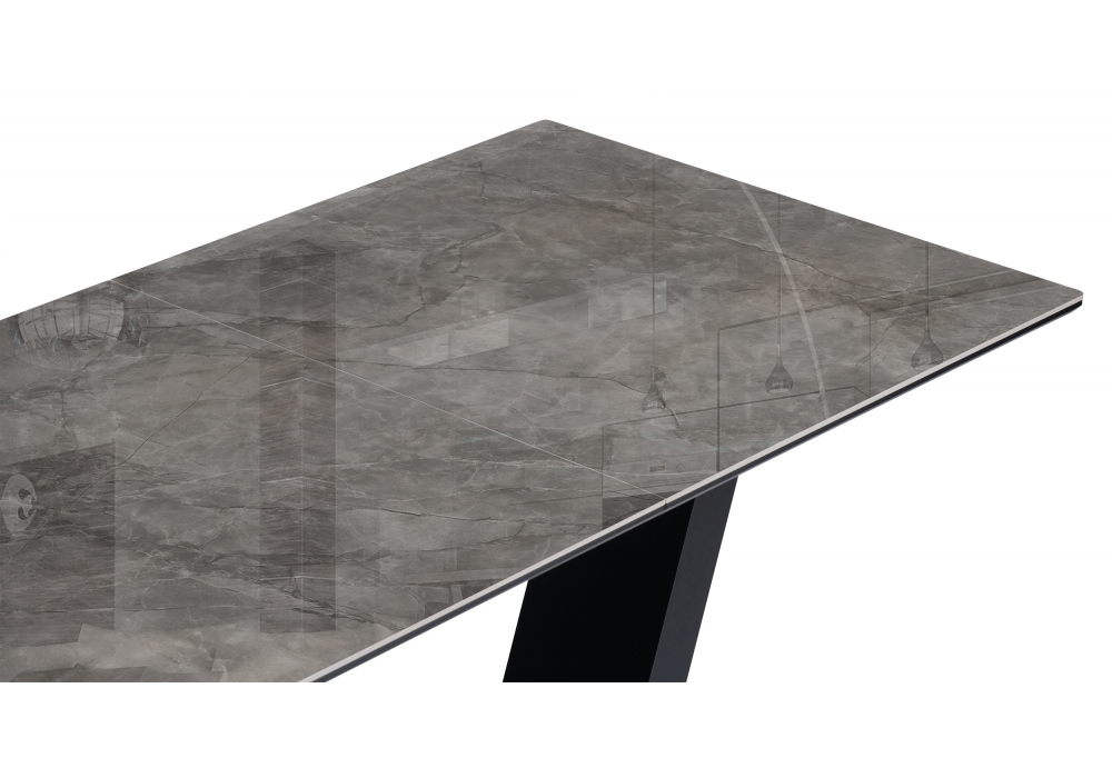 Керамический стол Woodville Иматра 140(180)х80х76 baolai, черный