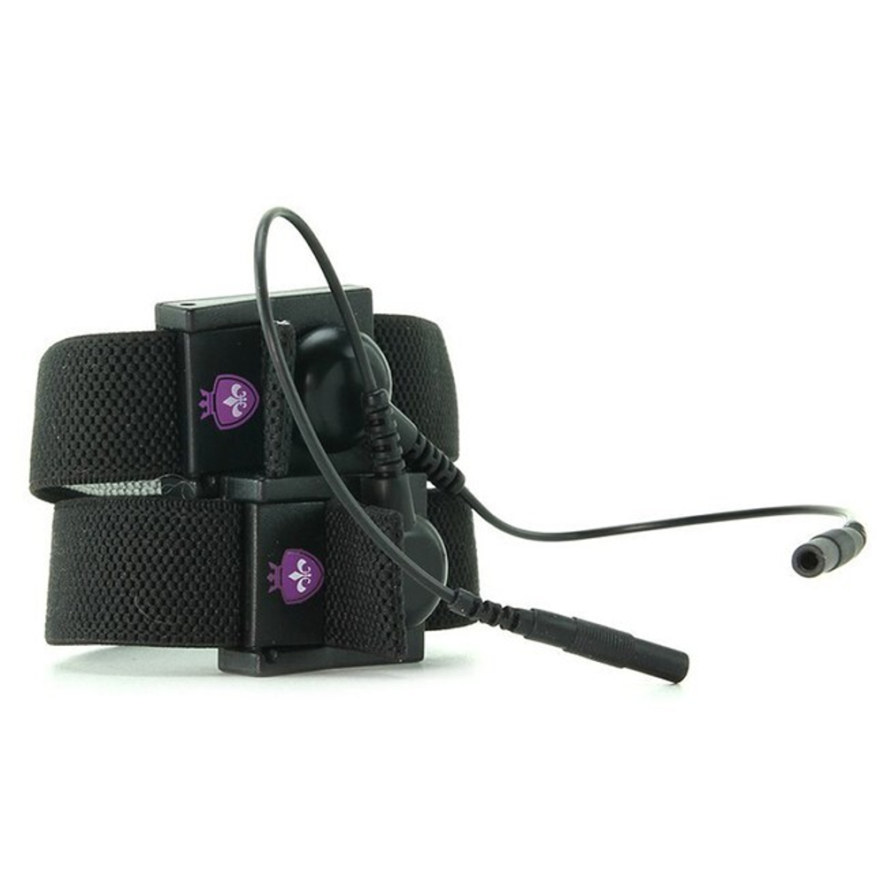 Манжеты на пенис и мошонку Charming Chuck с электростимуляцией (Цвет: черный)