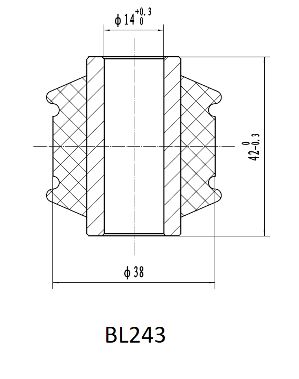 Втулка амортизатора РИФ SA243 (с маркировкой 1)