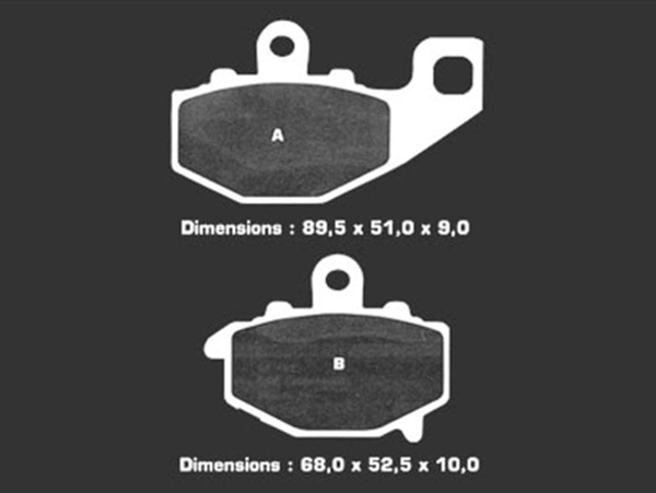 NISSIN Тормозные колодки 2P-269NS Kawasaki ER-6 n/f KLE650 VERSYS Z1000 Z1000SX Z1000 EX650 ZR400 ZX600E(1-13) ZZR ZX600E6F ZX600 ZX-6R ZX636 NINJA ZX-6R ZR750 Z750S ZX900 NINJA ZX-9R