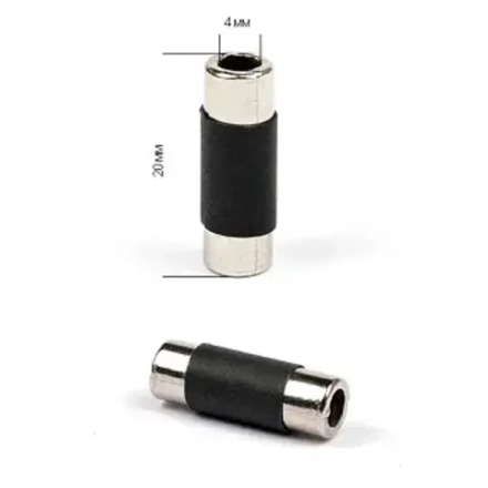 Наконечник для шнура металл TBY TC02 отв.4мм цв.никель/черный