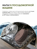 Сотейник с крышкой "Мечта" Гранит с антипригарным покрытием со съемной ручкой