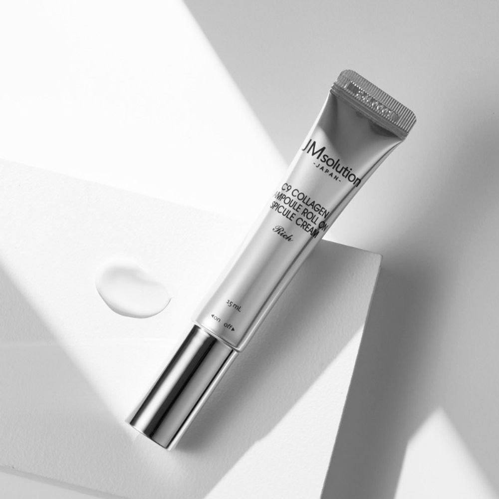 JMsolution C9 Collagen Ampoule Roll On Spicule Cream Rich роликовый крем для век со спикулами и коллагеном